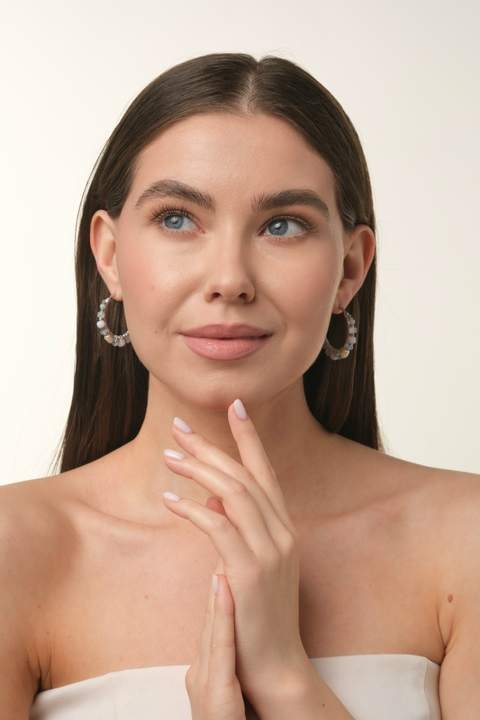 Серьги «Ами» 3 см