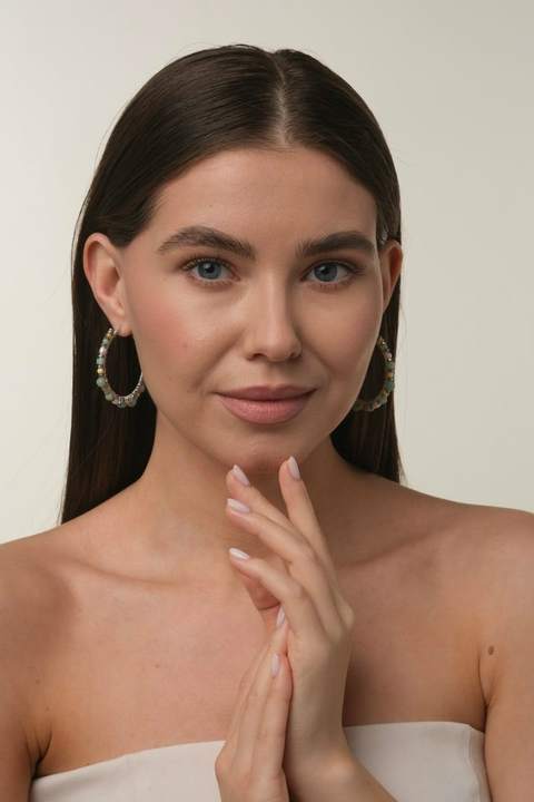 Серьги «Изи» 4 см